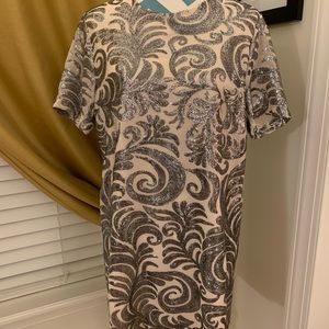 Sequin Shift Dress